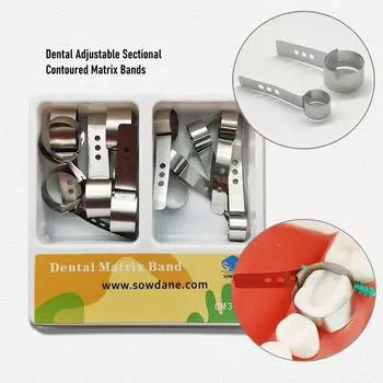 6 шт. или 12 шт. в упаковке Стоматологические регулируемые матричные ленты Секционные контурные матрицы Матрицы Стоматологические полоски Материал цервикальных матриц 1 pack 5mm