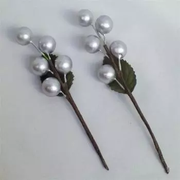 6 шт., имитация ягод, стропальщики с мотыгой «сделай сам», Rood Fruit Kerst Decoratie Rood Fruit Handgerolde Tak Kerst, аксессуары