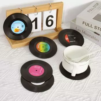 6 шт. Ins креативная ретро-теплоизоляционная подставка классическая американская подставка под Cd-подставку для кофе коврик для рабочего стола в помещении