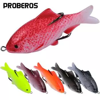 6 шт., искусственная приманка, 9,5 см, 18 г, наживка Thunderfrog, черная рыба, наживка «все в рыбе», FR028