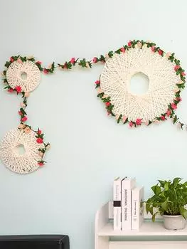 6 шт. искусственная роза пион лоза искусственный цветок подвесная роза 2,5 м плющ гирлянда для дома свадьба офис вечеринка отель сад ремесло искусство декор разноцветный