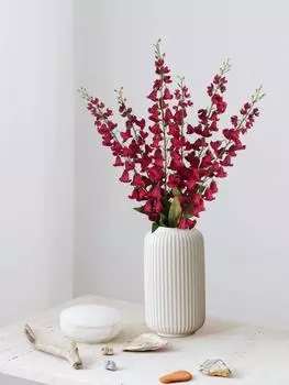 6 шт. искусственные колокольчики цветы орхидеи 95 см длинный стебель колокольчик поддельный цветок для домашнего офиса в помещении и на открытом воздухе вечерние свадебные украшения шампанского