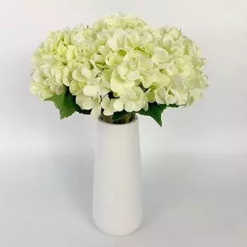 6 шт. искусственных цветов 47 см настоящие гортензии искусственные стебли гортензии для домашнего стола украшения в центре свадебной вечеринки розовый