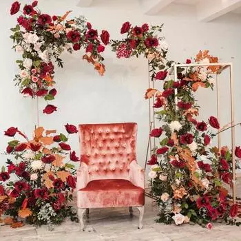 6 шт. искусственных цветов мака, шелковые цветы, 82 см, цветы мака для свадебного домашнего праздничного стола, центральная композиция, украшение красный