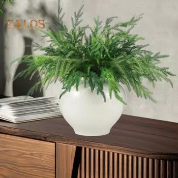 6 шт. искусственных сосновых иголок, реалистичные поддельные сосновые ветки, украшение для рождественской вечеринки, домашнего офиса, стола, центральный элемент, искусственная зелень, растения, декор 6pcs