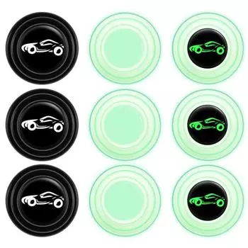 6 шт., износостойкие поглотители для дверей автомобиля, многоцелевые автомобильные силиконовые дверные светящиеся прокладки для предотвращения столкновений для внедорожников A