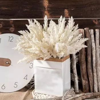 6 шт. Элегантный букет из искусственной пампасной травы, осенние искусственные цветы, украшение для свадебной вечеринки фиолетовый