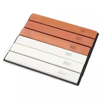 6 шт. камни для заточки кухонных ножей без системы фиксирования угла, профессиональная точилка