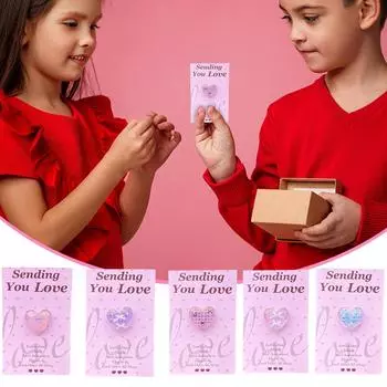 6 шт. Карманная открытка, украшение, подарок, сделай сам, открытка на День святого Валентина, открытка на объятие, любовная открытка для детей, друзей, влюбленных, товары для вечеринки по случаю Дня святого Валентина One Size