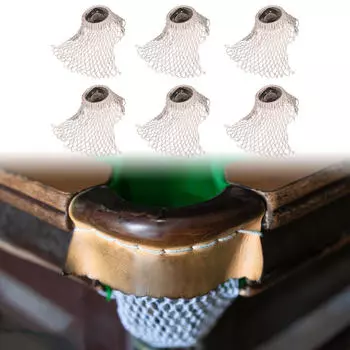 6 шт., карманы для бильярдной сетки, карманный контейнер, нейлон для