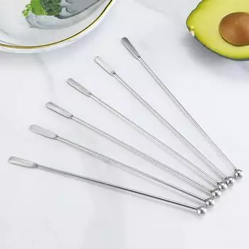 6 шт. коктейльные палочки из нержавеющей стали 304 для креативного смешивания для свадебной вечеринки, бара, кафе, дрели для смешивания, стеклянные ручные палочки для смешивания