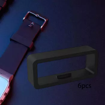 6 шт., кольца для крепления часов, пряжка для ремешка с рельефными точками, петля-хранитель ремешка 2.6cmx0.55cm