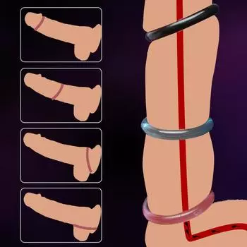 6 шт. кольцо для пениса для мужчин задержка эякуляции силиконовые кольца для пениса набор для взрослых мужской продукт кольца для длительной эрекции секс-игрушки для пары