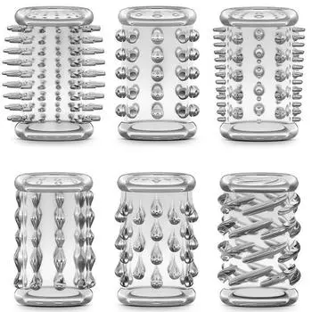 6 шт. кольцо на член, рукав для пениса, гранулы для увеличения пениса, клитор, стимуляция задержки эякуляции, анальная пробка, секс-игрушки для мужчин, секс-шоп