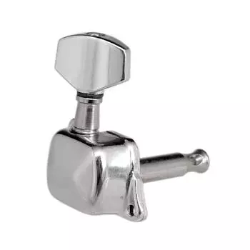 6 шт. колки для настройки гитарных струн, полузакрытые колки для колков, колки для электрогитары 6R серебряный