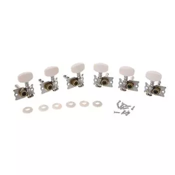 6 шт., колки для настройки классической гитары, одиночные тюнеры, ключи, струнные головки, части