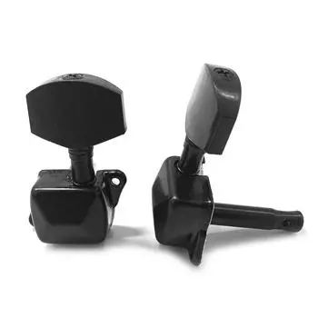 6 шт. колки для настройки струн гитары кнопка тюнера колки металлические полузакрытые для акустических электрогитар A серебряный