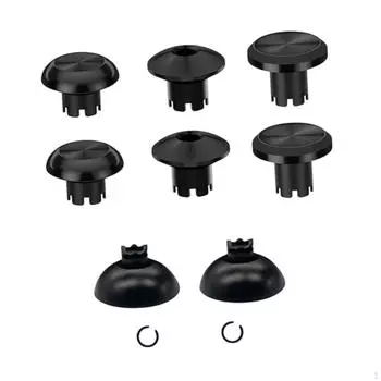 6 шт. колпачков для большого пальца джойстика заменяют ручки защитные чехлы из алюминиевого сплава анти Black