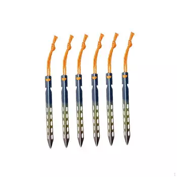 6 шт. колышков для палатки Iflexible легкий металл для колышков Desert