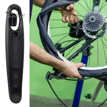 6 шт., компактный инструмент для рычагов велосипедных шин, высокопрочный, эргономичный дизайн, безопасный в использовании, портативный инструмент для удаления шин с внутренней камеры горного велосипеда чёрный