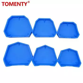 6 шт./компл., 3 размера, базовый набор стоматологических моделей, стоматологическая форма, гипсовая основа, лоток для протезов, стоматологическая лаборатория, бывший базовый комплект 6pcs