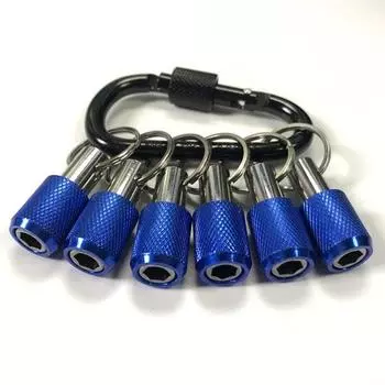 6 шт./компл. 45295-дюймовый держатель для бит, брелок-удлинитель, шестигранная отвертка, крючки-защелки