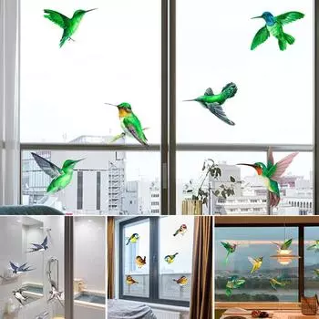 6 шт./компл. электростатическая стеклянная пленка, наклейка для предотвращения столкновений с птицами, высокое качество