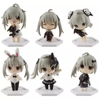 6 шт./компл., аниме-фигурка, модель куклы, игрушка Касугано Сора, кимоно, мультяшная кукла из ПВХ, модель игрушки, украшения автомобиля, подарки