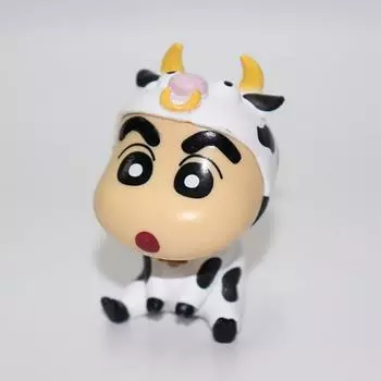 6 шт./компл. аниме мелки Shin-Chan Cos животные каваи Q версия фигурка ПВХ модель игрушки куклы коллекционные украшения для автомобилей подарки