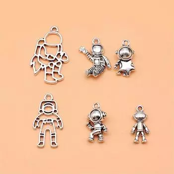 6 шт./компл. астронавт-космонавт подвески для изготовления ювелирных изделий компоненты ручной работы