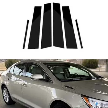 6 шт./компл., автомобильные стойки, обшивка двери, окна, наклейки для Buick Lacrosse 2010-2016, автостайлинг