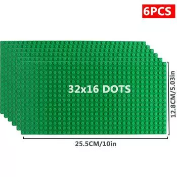 6 шт./компл. базовая пластина 32*32 32*16 шпильки классические фигурки строительные блоки пластины кирпичи опорная плита блоки детские игрушки для детей подарки