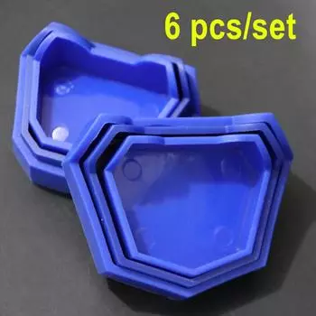 6 шт./компл. базовый комплект стоматологической модели, стоматологическая форма, гипсовая основа, лоток для протезов, модель стоматологической лаборатории, бывший базовый комплект, инструменты для стоматолога 6 pcs soft type