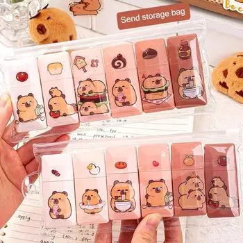 6 шт./компл. бесшумная лента с покрытием, градиентная лента для коррекции цвета, школьный офис розовый