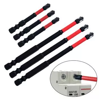 6 шт./компл. бит отвертки из легированной стали, антикоррозийная для автоматических выключателей