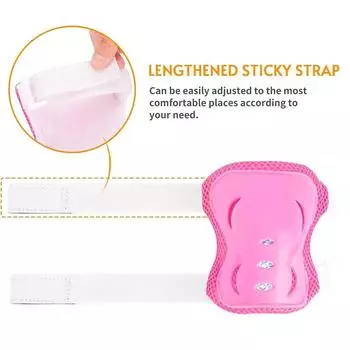 6 шт./компл. детский защитный шлем для мальчиков и девочек, наколенники, налокотники, детский велосипедный шлем для катания на коньках, защитный кожух красный