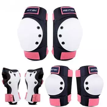 6 шт./компл. для взрослых и детей, наколенники, налокотники, защита запястий, защитное снаряжение для скейтбординга, катания на роликах, BMX, велосипеда, скутера S зелёный