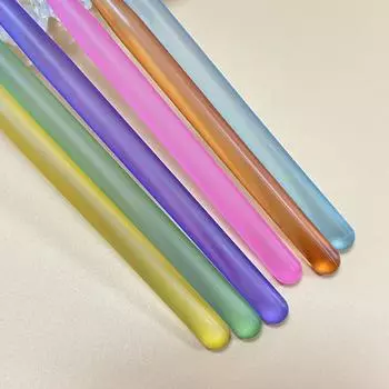 6 шт./компл. Dopamine Nail Art Brush Design Tip Painting Carving Dotting Pen Flatfan Liner Acrylic Gel UV Polish Manicure Tools