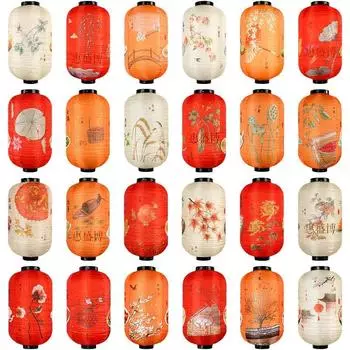 6 шт./компл. Фонари в китайском стиле, водонепроницаемые, праздничные, подвесные фонари, сашими, рамен, суши, ресторан, паб, домашний декор, принадлежности 25x45cm