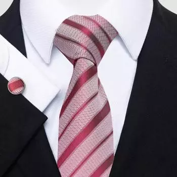 6 шт./компл. галстук, карманный платок, запонки, набор, подарочная коробка, мужской шарм, искусственный шелк, ткань, яркие цвета, деловой галстук, мужские аксессуары, подарочный набор 3