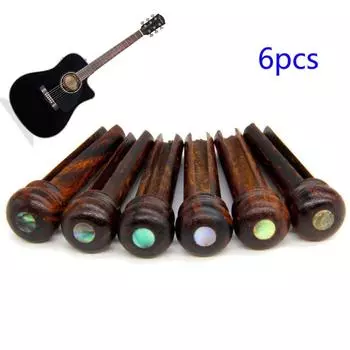 6 шт./компл. гвозди для струн, штырь, палисандр, абальон, точка, гвоздь для струн, штырь, сделай сам, запасные части 6PCS string nail