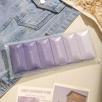 6 шт./компл. инструменты для исправления ошибок градиентного цвета 36 м корректор письма школьные принадлежности красный