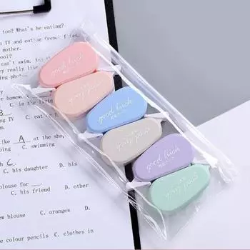 6 шт./компл. корректирующей ленты Morandi для подбора цвета, мини-коррекционный набор, школьные принадлежности