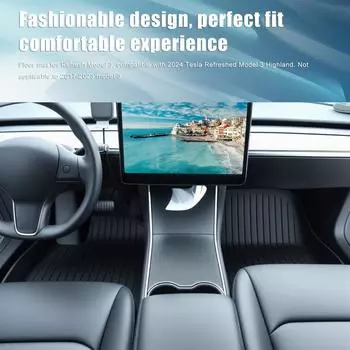 6 шт./компл. коврики для пола Tesla модель 3 Y 2020-2025 автомобильные четыре сезона водонепроницаемые нескользящие коврики для пола НОВЫЕ TPE специальные автомобильные аксессуары