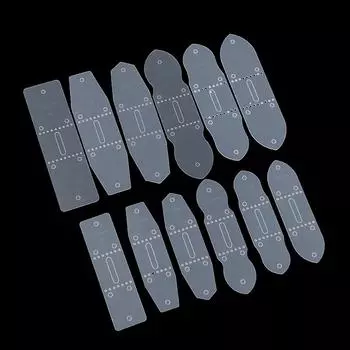 6 шт./компл. кожаный ремень из ПВХ с пряжкой, шаблоны для штамповки, трафаретный инструмент 40MM