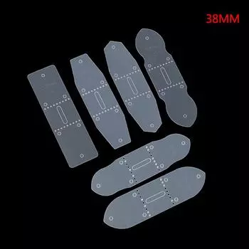 6 шт./компл. кожаный ремень из ПВХ с пряжкой, шаблоны для штамповки, трафаретный инструмент 40MM