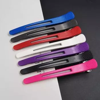 6 шт./компл., красочная нескользящая заколка для волос в стиле пин-ап с заколкой в виде утки, заколка для волос с изображением Билла серый