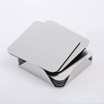 6 шт./компл. круглые подставки под стол из нержавеющей стали, термоизоляционные кружки, термостойкие подставки под чашки пива и чая, коврики, подставки