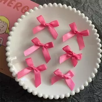 6 шт./компл. маленькие заколки-бантики для волос, милые заколки для челки, заколка-бантик для девочек, заколка для волос, аксессуары для волос для детской вечеринки красный