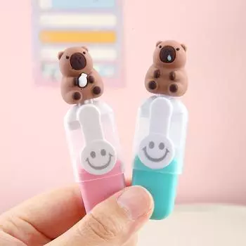 6 шт./компл. милый набор маркеров Capybara маркеры для рисования мультфильмов канцелярские принадлежности мини 6-цветные маркеры подарок на день рождения OneSize